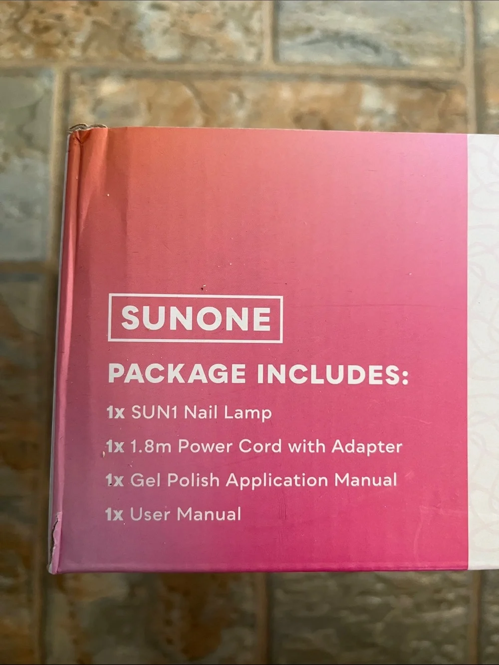 SUNONE Pink LED Nail Lamp with Dashing Diva Nail Kit